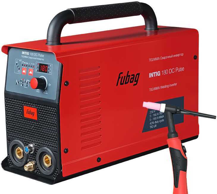 Fubag INTIG 180 DC PULSE+горелка FB TIG 26 5P 4m (31450.1) Аргонно-дуговая сварка TIG и MMA фото, изображение