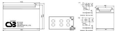 CSB GP 12120 Аккумуляторы фото, изображение