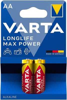 Батарейка Varta LONGLIFE MAX POWER (MAX TECH) LR6 AA BL2 Alkaline 1.5V (4706) Элементы питания (батарейки) фото, изображение